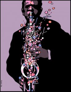 Adolphe Sax and his Brass Machine