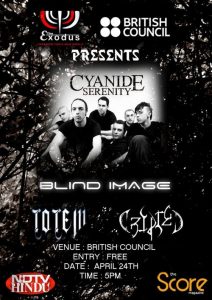 Cyanide Serenity, Blind Image and more @ British Council