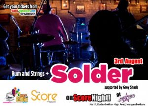 Score Night ::Solder + Rum and Strings :: August 3rd, 2012