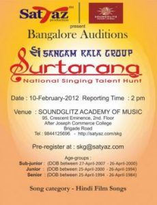 The 34th SURTARANG – National Level Singing Talent Hunt – IS HERE!