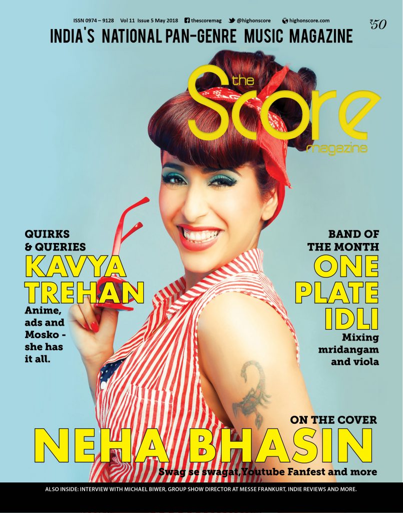 Neha Bhasin on the cover of May 2018 issue!