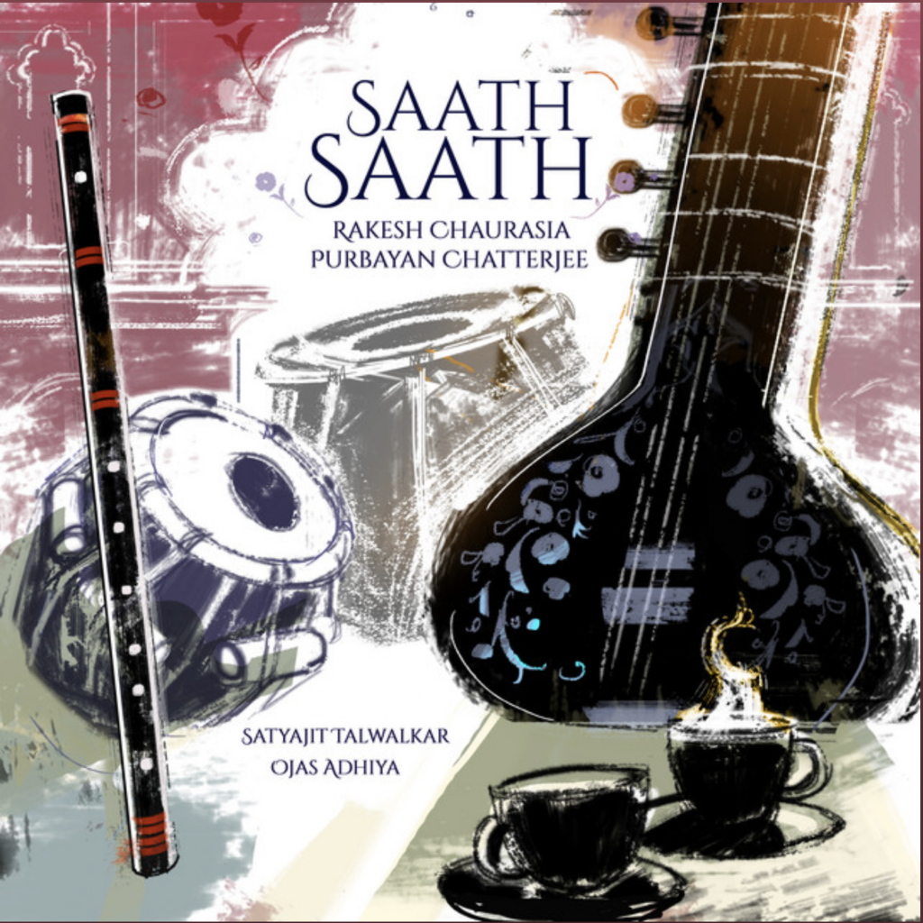 Maestro Purbayan Chatterjee’s and Maestro Rakesh Chaurasia bring their friendships to the forefront through this beautiful conversation of a track ‘Yaman Drut’ - Score Indie Reviews