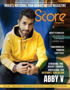 The Score Magazine October 2023 issue ft Abby V