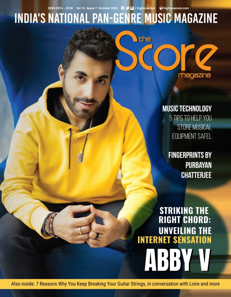 The Score Magazine October 2023 issue ft Abby V